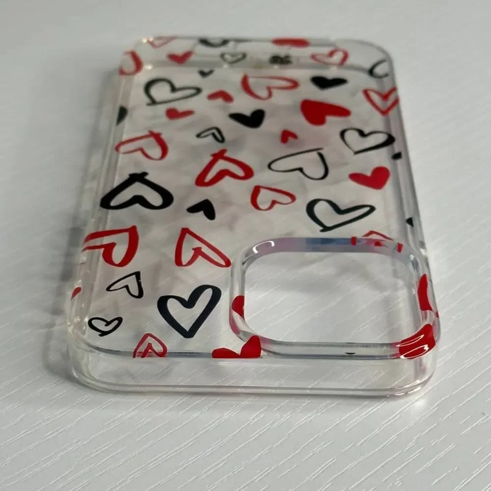 Kate Spade Hearts Clear Resin iPhone 13 Pro Case